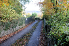 
Rising Sun lower bridge at ST 1958 8880 over Caerphilly branch, Bedwas, October 2010