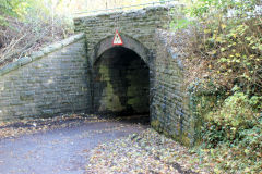 
Rising Sun lower bridge at ST 1958 8880 over Caerphilly branch, Bedwas, October 2010