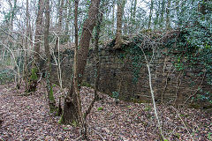 Rudry Merthyr Colliery loading bank, January 2019