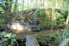 
Machen Forge B&MR millrace bridge, October 2010