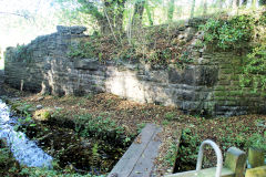 
Machen Forge B&MR millrace bridge, October 2010