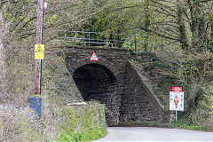 
B&MR Quarry Lane bridge, April 2016