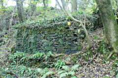 Cefn Coed Pwll Du Colliery loading bank, Machen, October 2010