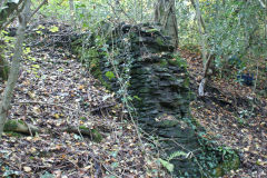 Cefn Coed Pwll Du Colliery loading bank, Machen, October 2010
