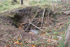 Cefn Coed Pwll Du Colliery, nearby shaft to the East, Machen, October 2010
