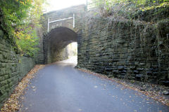 Dranllwyd Lane upper bridge, Machen, October 2010