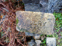 
Ffwrwm farmhouse, 'Rudry' brick, Machen, October 2012