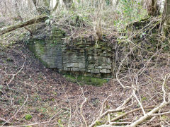 
Machen Forge stonework at Western boundary, 2012