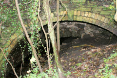 
Machen Forge, drain outlet by branchline, November 2010