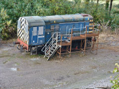 
The quarry shunter, ex-BR 08296, Machen Quarry, October 2012