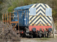 
The quarry shunter, ex-BR 08296, Machen Quarry, October 2012