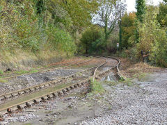 
The quarry sidings looking East, Machen Quarry, October 2012