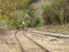 
The quarry sidings looking West, Machen Quarry, October 2012