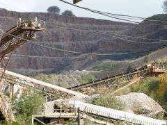 
A closer view of Machen Quarry, October 2012