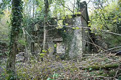 
Cwm Leyshon leadmines building, Draethen, November 2010