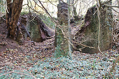 
Cwm Leyshon lower limekilns, Draethen, November 2010