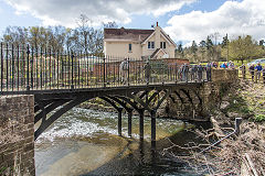 
The 1829 iron bridge at Draethen, April 2016