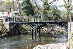 
The 1829 iron bridge at Draethen, April 2016