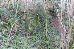 
Quarry at foot of North-East Mines by Rhyd-y-Gwern Lane, February 2016