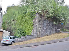 
The parapet of the BMR bridge, Aberbargoed, June 2023