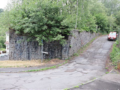 
The parapet of the BMR bridge, Aberbargoed, June 2023