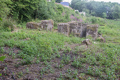 The ruins of Blackbrook Colliery and Furnace Blwm Brickworks, Caerphilly, June 2017