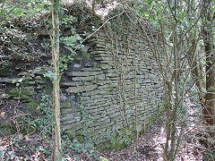 Buttery Hatch Colliery loading bank, Fleur-de-Lys, August 2021