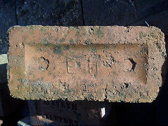 
'EH' brick from Maes-y-Cwmmer brickworks, © Photo courtesy of Richard Paterson