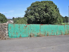 
The B&MR bridge built by 'Horsehay Co Ltd' in 1904 at St Davids Road, Fleur-de-lis, August 2021