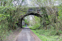 
TVER bridge at Bedwlwyn Road, Hengoed, April 2015