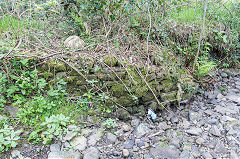 
Leat from Tophill tramway to Llancaiach Colliery, April 2017