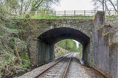 
Pont-y-Saeson Bridge at Penallta Junction, The Rhymney Railway connecting line, April 2017