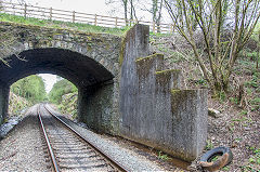 
Pont-y-Saeson Bridge at Penallta Junction, The Rhymney Railway connecting line, April 2017