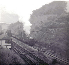 Penrhos Junction and GWR 66xx, Caerphilly, August 1964