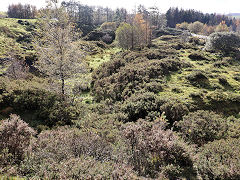 
An old iron ore quarry on Bryn-oer, November 2023