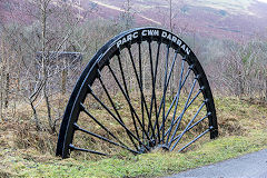 Ogilvie Colliery winding wheel, January 2015