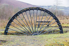 Ogilvie Colliery winding wheel, January 2015