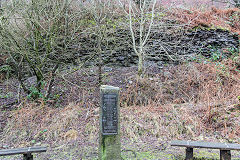 Darran Colliery disaster memorial, January 2015
