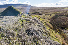 
The junction of the link line to Fochriw Colliery on the right, Fochriw, October 2018