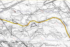 
The Rhymney Limestone Railway in 1884, © Crown Copyright reserved