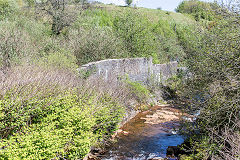 
Gasworks river wall, Pontlottyn, May 2015