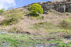 
White Rose Colliery quarry incline, New-Tredegar, May 2015