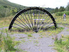Ogilvie Colliery winding wheel, August 2010
