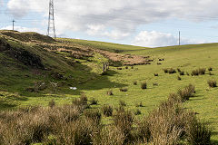 Pant-y-Waun Mineral Railway skirting Lower Four Foot Deep Pit, November 2018