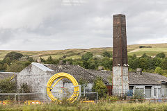 Rear of Oakridge factory, Rhymney, September 2015