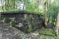 Small square tanks, Nant Llesg, Rhymney, August 2017