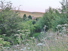 The LNWR/GWR trackbed from Rhymney Bridge to Rhymney, July 2021