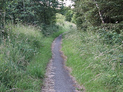 
The LNWR/GWR trackbed from Rhymney Bridge to Rhymney, July 2021