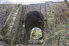 
Troedrhiwfuwch bridge under the Rhymney branch, April 2017