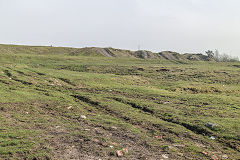 
The Rhymney Limestone Railway behind Asda, April 2019